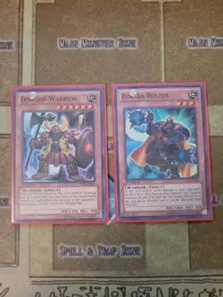 YUGIOH DODODO WARRIOR + ZUBABA BUSTER ZTIN SUPER 1ST ED NM - Image 1