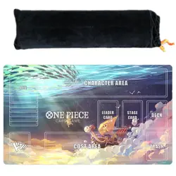Going Merry One Piece Playmat With Zones TCG Card Game OPCG Play Mat + Bag - Image 1