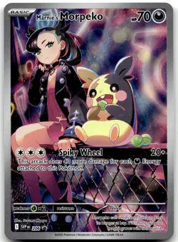 Marnie’s Morpeko SVP 206 Promo Pokemon Card NM - Image 1
