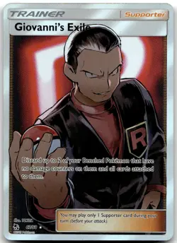 Giovanni's Exile 67/68 Hidden Fates Pokemon Card NM - Image 1