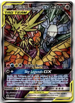 Moltres & Zapdos & Articuno GX SM210 SM Promos Pokemon Card NM - Image 1