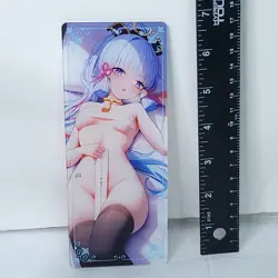 Ayaka Ribbon Shiny Thick Acrylic Trading Card Anime Waifu Bookmark NEW - Image 5