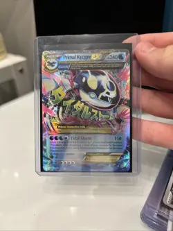Pokemon TCG Primal Kyogre EX Full Art Holo Card 55/160 Ultra Rare - Image 1