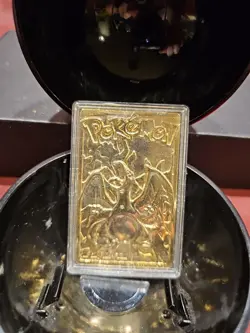Pokemon 23K Gold Plated CHARIZARD Trading Card 1999 Burger King - Image 2