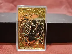 Pokemon 23K Gold Plated CHARIZARD Trading Card 1999 Burger King - Image 3