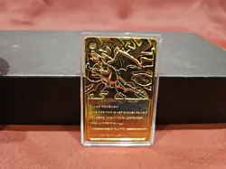 Pokemon 23K Gold Plated CHARIZARD Trading Card 1999 Burger King - Image 5