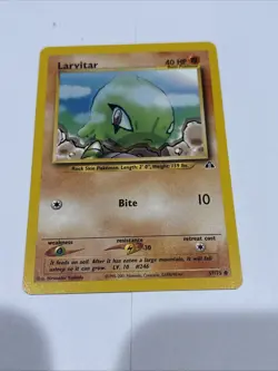 Pokemon Card 1st Edition Neo Discovery Larvitar 57/75 WOTC - Image 1