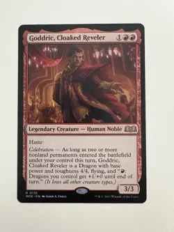 Goddric Cloaked Reveler MTG Magic the Gathering Card NM Near Mint WOE - Image 1