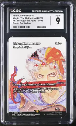 CGC 9 Firion, Swordmaster 0003 Non Foil Final Fantasy MTG Magic Through the Ages - Image 1