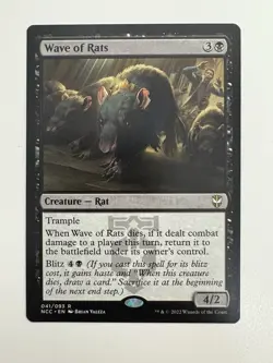 Wave of Rats MTG Magic the Gathering Card NM Near Mint NCC - Image 1