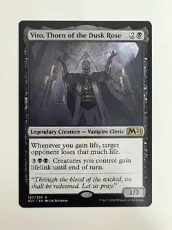 Vito Thorn of the Dusk Rose MTG Magic the Gathering Card NM Near Mint M21 - Image 1