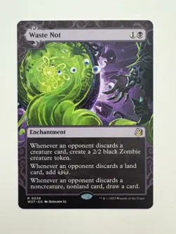 Waste Not Showcase MTG Magic the Gathering Card NM Near Mint WOT - Image 1