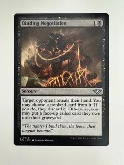 Binding Negotiation MTG Magic the Gathering Card NM Near Mint OTJ - Image 1