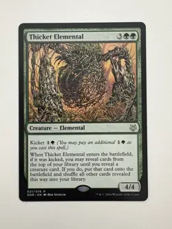 Thicket Elemental MTG Magic the Gathering Card NM Near Mint DDR - Image 1