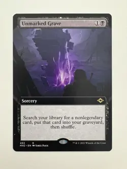 Unmarked Grave Borderless MTG Magic the Gathering Card NM Near Mint MH2 - Image 1