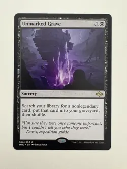 Unmarked Grave MTG Magic the Gathering Card NM Near Mint MH2 - Image 1