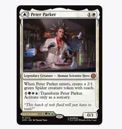 Peter Parker/Amazing Spider-Man - Marvel's Spider-Man (SPM) MTG Mythic Rare #10 - Image 1