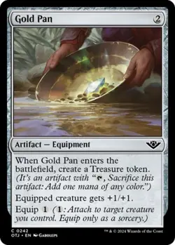 Gold Pan -Foil Near Mint MTG Outlaws of Thunder Junction - Image 1