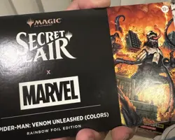 MTG MARVEL Spider-Man Secret Lair Venom Unleashed Colors Rainbow Foil Edition - Image 1