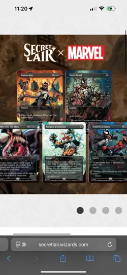 MTG MARVEL Spider-Man Secret Lair Venom Unleashed Colors Rainbow Foil Edition - Image 2