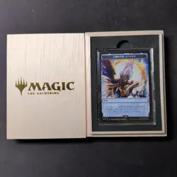 MTG Final Fantasy FF One Winged Angel Sephiroth Stainless Token Promo Card Game - Image 1