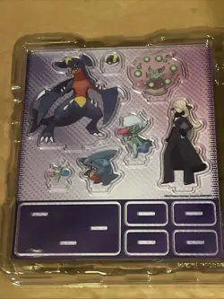 Pokemon TCG Cynthia's Garchomp Ex Premium Collection Sticker & Acrylic Stand - Image 1