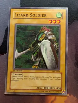 Lizard Soldier - LOD-038 - Common - 1st Edition - YuGiOh -Very Light Play - Image 1