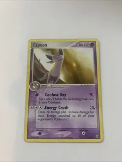 Pokemon TCG Espeon EX Sandstorm 16/100 Regular Rare Card - Image 1