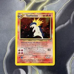 Pokemon Typhlosion TCG Neo Genesis Holo Card 18/111 Unlimited - LP - Image 1