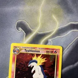 Pokemon Typhlosion TCG Neo Genesis Holo Card 18/111 Unlimited - LP - Image 2