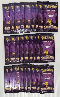Pokemon Trick Or Trade Booster Pack ~ 3 Cards Each Pack 2022 Halloween 27x Lot - Image 1