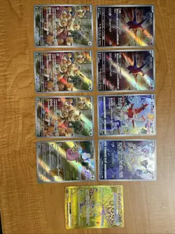 NM/ Pack Fresh Pokemon Japanese Card Lot Of 8 AR & 1 UR - Image 1
