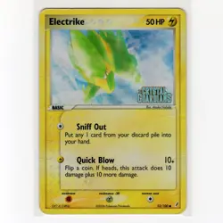Pokemon TCG Electrike 52/100 EX Crystal Guardians Reverse Holo Card EN-HP 2006 - Image 1