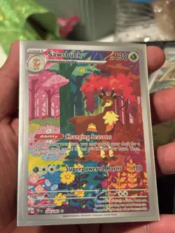 Sawsbuck 166/162 Temporal Forces Illustration Rare Pokemon TCG Card NM - Image 1