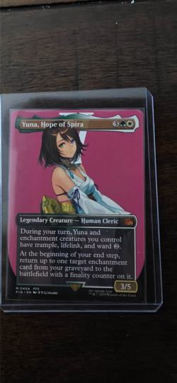 Yuna, Hope of Spira (Borderless) Final Fantasy Regular - MTG Mythic - #404 - Image 1