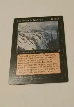 FR/VF LES CHUTES DE KOSKHUN (EX) (KOSKUN FALLS) MTG MAGIC GATHERING HOMELANDS - Image 1