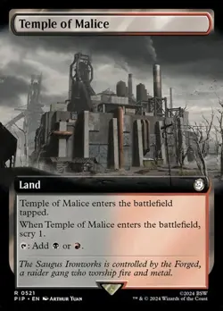 Temple of Malice - Extended Art PIP NM MTG - Image 1