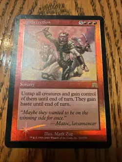 [1x] Insurrection - Foil Moderate Play English Onslaught MTG Magic - Image 1