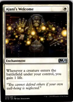 MTG Ajani's Welcome Core Set 2019 Uncommon #6 - Image 1