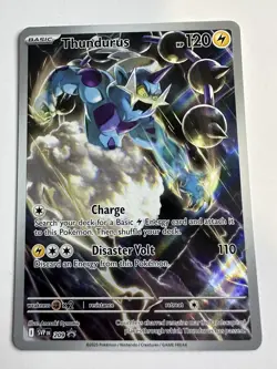 Pokemon TCG Thundurus SVP209 Black Bolt ETB Scarlet & Violet Black Star Promo - Image 1