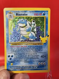 Pokemon TCG Card Blastoise 2/102 Celebrations 25th Anniversary Holo NM-M - Image 5