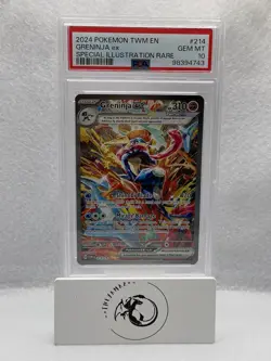 Pokemon Greninja ex Twilight Masquerade Special Illustration Rare #214 PSA 10 - Image 1