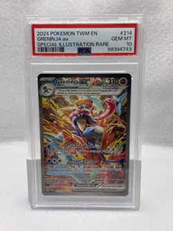 Pokemon Greninja ex Twilight Masquerade Special Illustration Rare #214 PSA 10 - Image 3