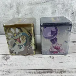 Lot Of 2 - Pokemon TCG 2024 Q1 Stacking Tin 3 Booster Packs and Stickers - Image 3