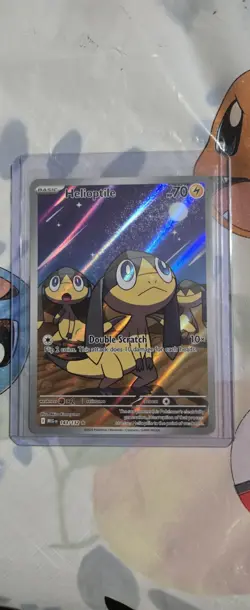 2025 Pokemon Mega Evolution Illustration Rare Full Art Holo Helioptile 143/132 - Image 1