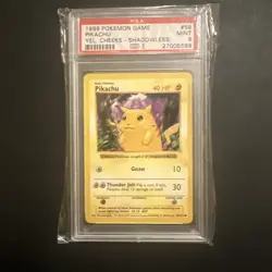 Pokemon 1999 Shadowless Base Set Pikachu Yellow Cheeks 58/102 PSA 9 - Image 1
