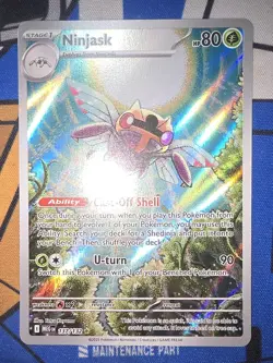 Pokemon TCG - Mega Evolution - Ninjask #137/132 Illustration Rare - Near Mint - Image 1