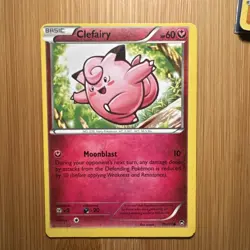 Clefairy 70/111 XY Furious Fists Pokemon NM. Really Off Center - Image 1