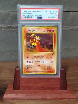 1998 Pokemon Japanese Starter Magmar Red/Green Gift Set #126 PSA 10 GEM MINT - Image 1