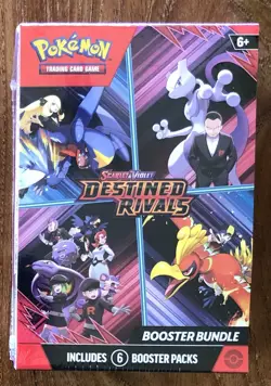 Pokemon TCG Scarlet & Violet Destined Rivals Booster Bundle Brand New (6 Packs) - Image 1